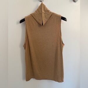 Vince Tan Sleeveless Turtleneck
